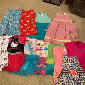 12 Girls Dresses lot size 6T Hanna Andersson Polo